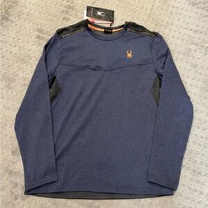 Spyder Long Sleeve Active Blue Orange Sweatshirt Men’s Size Large